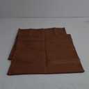 Tosewever Faux Leather Throw Pillow Covers, 18 x 18 inch Set of 2 Luxury Cognac Brown Modern Pillowcases Solid Decorative Square Cushion Cases for Bedroom Living Room Couch Bed Sofa (Brown, 18" x 18")