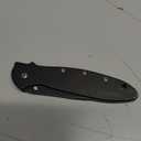 Kershaw Leek Pocket Knife, Black, 3 Inch Stainless Steel Partially Serrated Drop Point Blade, EDC with Assisted Opening, Made in the USA, Reversible Carry, Everyday Carry Pocket Knife for Men & Women