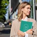 Monthly Planner 2025-2027 - 2 Year Monthly Planner Calendar 2025-2027, July 2025 - June 2027, 7.3" * 9.5", 24 Months Calendar Planner with Waterproof CoverSpiral Bound, for Office, School Home Planning - Blue