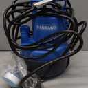 1/2 HP Submersible Water Pump 2900 GPH Portable Small Sump Pump For Pool Cover, Basements, Puddles, Gardens Ponds With 16.4 Ft Power Cord and Hose Adapters, Blue