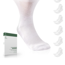 Bulinlulu Bamboo Viscose Diabetic Socks for Women&Men,6 Pairs Non Binding Diabetic Ankle Socks,Wide Socks Size 6-9 9-11, Medium