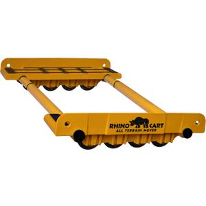 Rhino Cart All Terrain Mover Heavy Duty Appliance Dolly for Building Material Handling & Moving Heavy Furniture with Ease - Expands up to 46” with a 2,000lb Load Rating - Made in USA