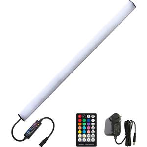 Wireless LED Light bar with Remote Control, 12 inch LED Dimmable Under Cabinet Lighting Kit, RGB Counter Lighting Bar Closet Desk Computer Bookshelf Bed Showcase Light (24in)