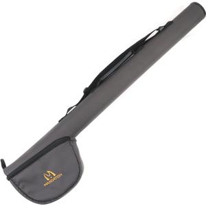 MAXIMUMCATCH Fly Fishing Rod Case with Reel Pouch, Complete Protection Bag, 9FT 2/4 Pieces Rod, Single (Gray, 9' 4sec) (For 9ft 4-section Fly Rod (Length: 30.7''))