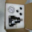 PQY Fuel Pressure Regulator AN8 Feed & AN6 Return Line + 0-160PSI Gauge Set Dark Black