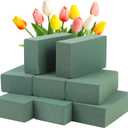 CCINEE 8 Pcs Floral Foam Bricks,Mini Florist Flower Foam Green Blocks Supplies for Fresh and Artificial Flower Arrangements Crafts DIY