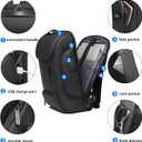 BANGE Business Laptop Smart backpack Can Hold 15.6 Inch Laptop Commute Backpack Carry on bag for men and women (Black), Large