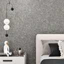 WESTICK Dark Silver Glitter Wallpaper 15.8"x394" Sparkle Glitter Contact Paper Self Adhesive Shiny Gray Silver Peel and Stick Wallpaper Decorative Sequin Wall Paper for Bedrooms Walls DIY Party Decor