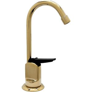 Westbrass A203-NL-01 6" Touch-Flo Style Pure Cold Water Dispenser Faucet, Polished Brass