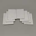 Pack of 400 Sticky Notes White,Lined Self-Adhesive Notes 100 x 150 mm, Sticky Note Pads with Lines, Large Lined Sticky Notes for Marking Pages for Office, Study, Home, 8 Pack/400 Sheets