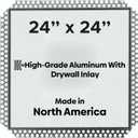 Best 24 x 24 Flush Access Panel for Drywall High-Grade Aluminum Frame with 5/8 Drywall Inlay, Mud-in Flange, Welded Frame, Removable Hatch & Touch Latches for Non-Rated Walls, BA-IVHDF