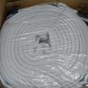 Fire Hose, 2" ID X 100 FT, Single Jacket EPDM Lined, 750 PSI Burst Pressure, Industrial Fire Hose with M F NST/NH Aluminum Couplings