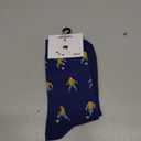 Men's Fun Football Print Mid-Calf Socks, Breathable Cotton, for Teens & Adults, Ideal Football Fan Gift, One Size