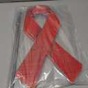 6 Pcs Ribbon Awareness Yard Signs with Metal Stakes 14 Ribbon Health Awareness Lawn Stakes Waterproof Patio Sign for Outdoor Garden Church(Red)