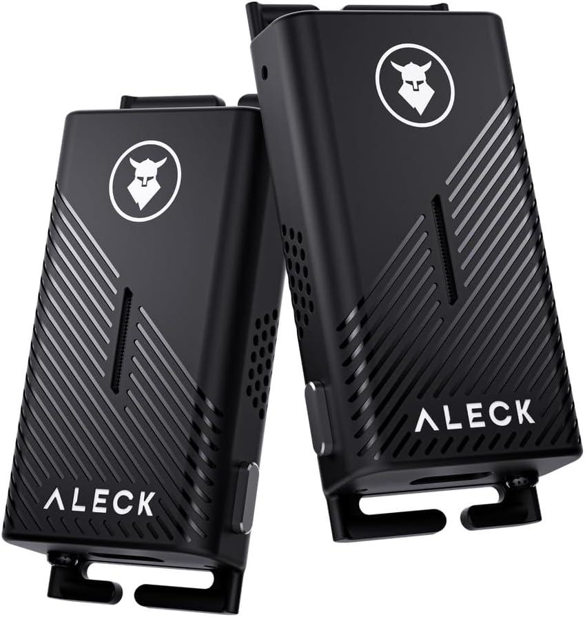 ALECK Punks Wireless Bluetooth Bike Helmet Speakers - Premium Open Ear Audio, Hands-Free Calls, 2-Button Operation, Fits All Open Face Helmets - Ideal for Bicycling, Climbing, Equestrian, Dirt Biking