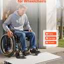 VEVOR Door Threshold Ramp 2 Rise Aluminum Alloy Threshold Ramp Rated 800 lbs Load Capacity, Handicap Ramps for Home Steps for Wheelchair, Scooters, Power Chairs, Walkers, Bicycle, Tricycle
