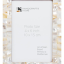 Handicrafts Home Decorative Picture Frame Wooden Photo Frame and Collage (Mop White, 4x6)