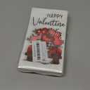 Horaldaily 50 Valentine Disposable Paper Decorative Guest Napkins, Happy Valentine's Day Hand Towel for Party Lunch Dinner Kitchen Bathroom