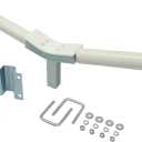 Boat Trailer V Guides Fits 3inches x 3inches Front Cross Member Galvanized Front Boat Trailer Guide V Guide Bow Rest Centering Support Kit LYOM-006