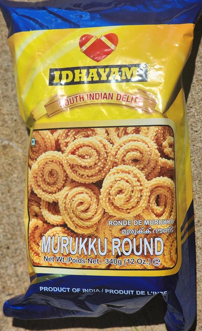 Idhayam Murukku 340g, Best by Date: October 2026