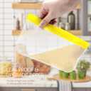 2 x Reusable Snack Bags, 10 Pack 8.7x5.3 Inch Dishwasher Safe Silicone Food Storage Bags for Marinating Meats, Sandwich, Cereal (Yellow)
