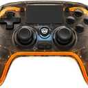 NYXI Wireless Controller for PS4, Hall Effect Joysticks Triggers, Transparent Controller with Breathing RGB Light, Programmable Buttons, 3.5mm Audio Jack Compatible with PS4/PC/iOS/Android