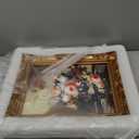 11x14 Picture Frame with Oil Painting, Antique Gold European Style for Wall Decor, Baroque-Style Home Decor Large Photo Frame with Real Glass, Ready to Hang