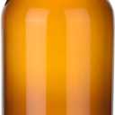 Lab Glass Reagent Bottle,Wide Mouth Glass Storage Bottle with Ground Stopper,Decorative Bottles/Vase (Amber, 1000ML)