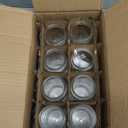 Ruckae 16oz 8 Pack Juice Bottles, Glass Bottles Juicing with Lids, Smoothie Cup Lids and Straws, Water Bottle Mason Jar Drinking Glasses for Juicing, Smoothies, Kombucha (Transparent)