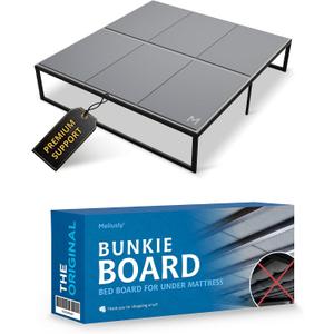 Meliusly Low Profile Bunkie Board King Size (76x80) - Non-Slip Breathable Bed Support Board for Slatted Bed Frame, Anti-Sag Under Bed Support, Noise Minimizing Moisture Resistant Bed Board