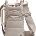 Water Bottle Holder with Strap for 30/32 oz, Crossbody Water Bottle Carrier Bag with RFID Blocking Phone Pocket