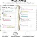 2026 Planner, Weekly and Monthly Calendar Planner for Women, Jan 2026 - Dec 2026, Hardcover Planning Agenda book with Tabs, Spiral Bound, Inner Pocket, Perfect for School Office Supplies, 8.5" x 11" - Mushrooms Grove