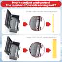 201 Pcs Stainless Steel Pencil Dispenser Kit for Classroom Metal Straw Dispenser with 200 HB Pencils Back to School Supplies Pen Holder for Classroom Desk Teacher Must Haves Office(Black)