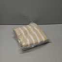 GRANNY SAYS Striped Bathroom Rugs Non Slip, 16" x 24", Bath Rugs for Bathroom Washable, Bath Mats for Floor, Microfiber Bath Mat for Tub, Absorbent Bath Rugs for Shower Room, Beige