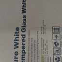 0.3mm Reinforced Metal Backing Glass White Board for Wall, 96" x 48" Extra Large Magnetic Pure White Tempered Glass Board with Frameless Design, 8' x 4' Dry Erase Board for Home, Office