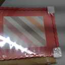 11x14 Picture Frame with Mat for 8x10, Wavy Edge Wooden Real Glass Photo Frame for Wall Hanging, Red, 1 Pack