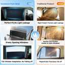 DMJN Car Window Shades for Baby (100% UV & Sun Block) Car Side Windows Covers Sun Shades for Baby in Car,Easy-Install Nano Ice-Crystal Coating-Universal Fit (Medium),2 Pack