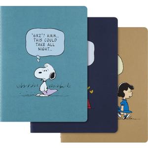 Moleskine Limited Edition Peanuts Set of 3 Cahier Journals, Soft Cover, XL (7.5" x 9.75"), Ruled, Multicolor, 120 pages