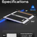 Portable Wheelchair Ramps 2FT for Home Steps, Non-Skid, Aluminum