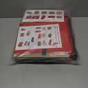 Sattiyrch Large 2-in-1 Christmas Ornament Storage Box & Xmas Figurine Container - Easy Access Removable Trays, Keeps 73 Holiday Ornaments - Adjustable Extent Area for Figurines and Pockets