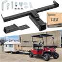 10L0L Golf Cart Bumper Trailer Hitch Suitable for EZGO RXV 2008+ Models,Trailer Hitch Fit for Golf Cart Backseat Footrest