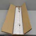 Sunbox Cordless Bamboo Roman Shade Blind, Woven Wood Roman Shades, Light Filtering Natural Bamboo Shades for Windows, French Doors, 27" W x 64" H, Pearly White