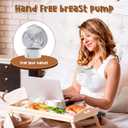 Hands Free Breast Pump Wearable MY-376 - Strong Suction & Low Noise Wearable Breastfeeding Pump with 3 Mode &9 Levels, Portable Electric Breast Pump - 24mm Flange, 2 Pack (White)