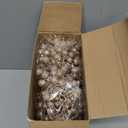 Geosar 36 Pcs Christmas Glittered Berries Stems 7.9 Inch Artificial Berries Sprays Branches Floral Pick for Christmas Tree Ornament, DIY Xmas Wreath, Crafts, Home Decor(Gold,Pure Color)