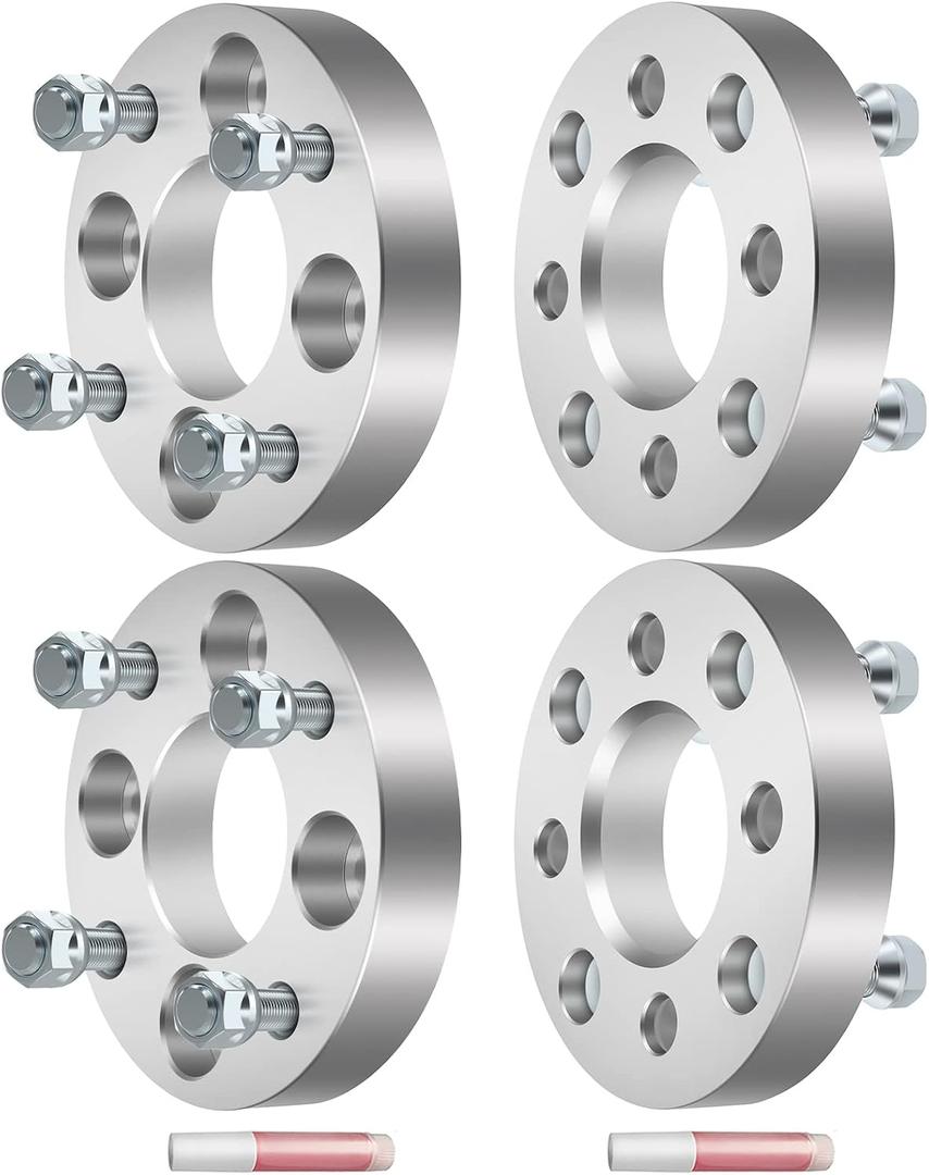 ECCPP 4PCS 1 inch Wheel Spacers Adapters 4 Lug change bolt pattern from 4x4 to 4x110 10x1.25 Studs 64mm fits for 1988-2000 for Honda FourTrax 300| 2003-2005 for Honda Traxter Max 500