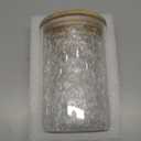 HomeyHoney Small Size 33+17 oz Glass Food Storage Jars with Airtight Lids, Clear Glass Jar with Bamboo Lid, Airtight Food Canister for Tea, Candy, Coffee, Sugar, Cookie, Snack. (Round | 5+6 Inch)