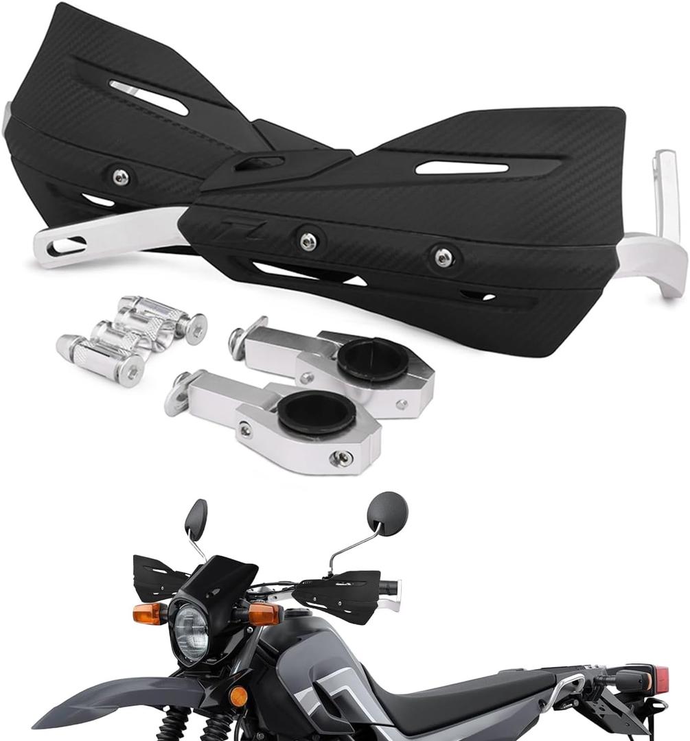 JFG RACING Dirt Bike Handguards,Motorcycle 7/8'' and 1 1/8'' Hand Guards Aluminum Universal for Dirt Pit Bike MX Motocross Supermoto Racing ATV Quad KAYO - Black