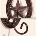 Cowboy Hat Organizer Rack for Wall 4 Pack Metal Cowboy Hat Holder Wall Mounted Iron Western Wall Decor Horseshoe Hat Hanger for Storage and Display at Closet Bedroom Living Room