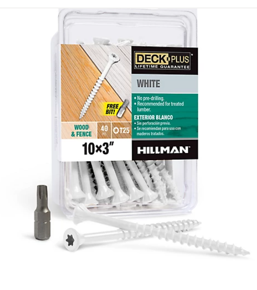 Deck Plus #10 x 3-in Wood to wood Deck Screws  1 Pack 