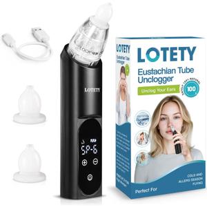 Eustachian Tube Unclogger - Ear Pressure Relief Device for Flying & Diving, Unblock Eustachian Tube & Balancing Ear Pressure to Relieve Tinnitus and Earache - HY030